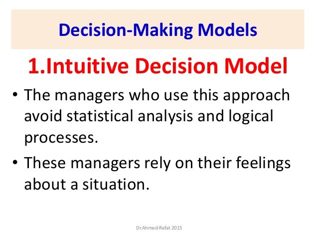 Intuitive Decision Making Model – YNAVHY