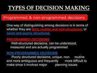 Decision making by individual and group | PPT