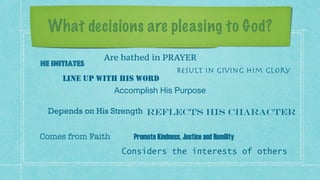 Decision making, Discerning the Will of God | PDF