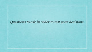 Decision making, Discerning the Will of God | PPT