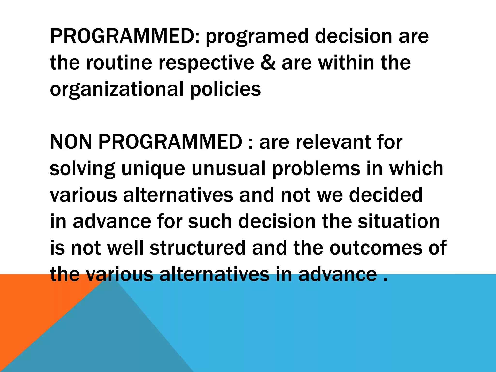 Decision making and its process... | PPTX | Desserts and Baking | Food ...