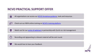 NCVO PRACTICAL SUPPORT OFFER
All organisations can access our NCVO Knowhow guidance, tools and resources.
Check out our NE...