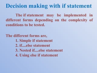 Decision making in C(2020-2021) C PROGRAMMING.ppt