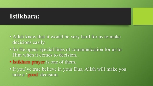 problem solving and decision making in islam