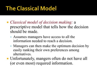 Decision Making In Management | PPTX