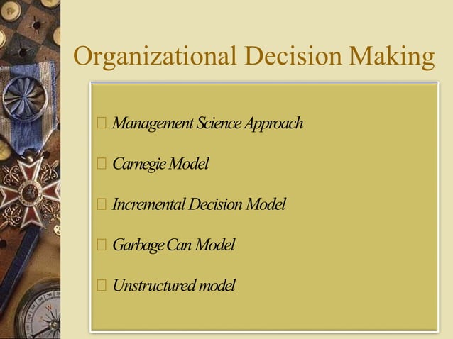DECISION MAKING MODELS.pptx | Business | Business and Finance