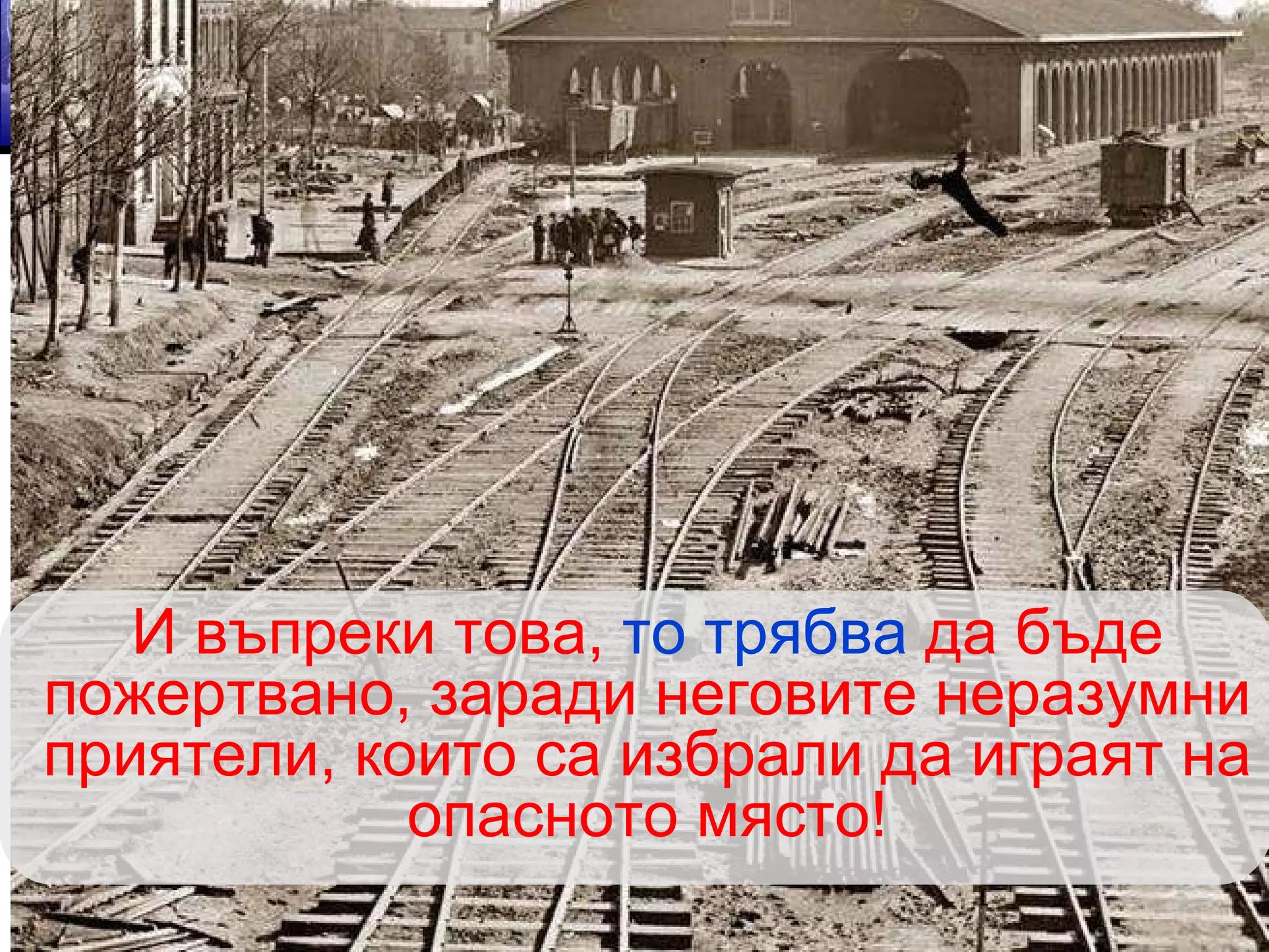 И въпреки това,  то трябва  да бъде пожертвано, заради неговите неразумни приятели, които са избрали да играят на опасното място! 