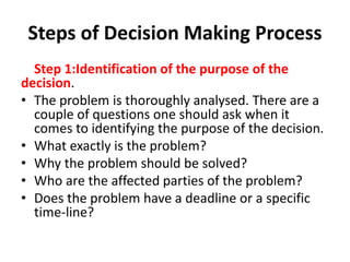 Decision making (ppt) | PPTX