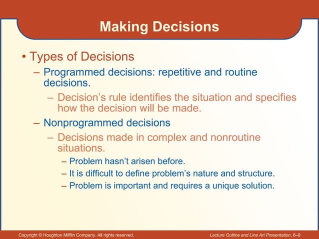 Decision Making & Problem Solving | PPT
