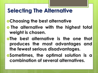 Decision making process | PPTX