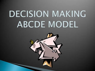 DECISION MAKINGABCDE MODEL