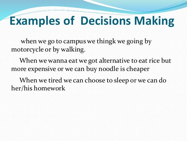 difficult decision examples