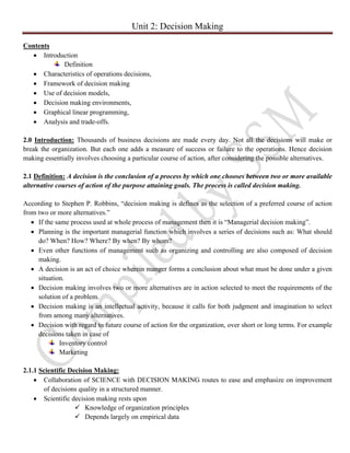 Decision making | PDF