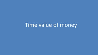 11
Time value of money
 
