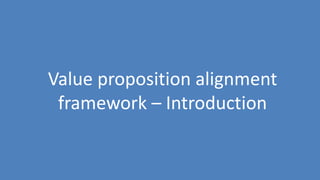 173
Value proposition alignment
framework – Introduction
 