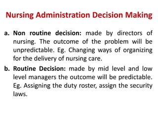 Routine Decition Decision Making | PPTX
