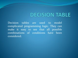 Decision table | PPTX