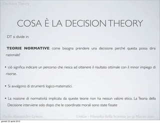 Decision Theory (PDF) | PDF