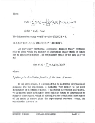 Decision theory | PDF