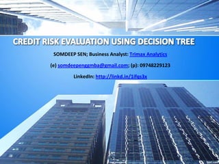 SOMDEEP SEN; Business Analyst: Trimax Analytics
(e) somdeepenggmba@gmail.com; (p): 09748229123
LinkedIn: http://linkd.in/1ifqs3x

 
