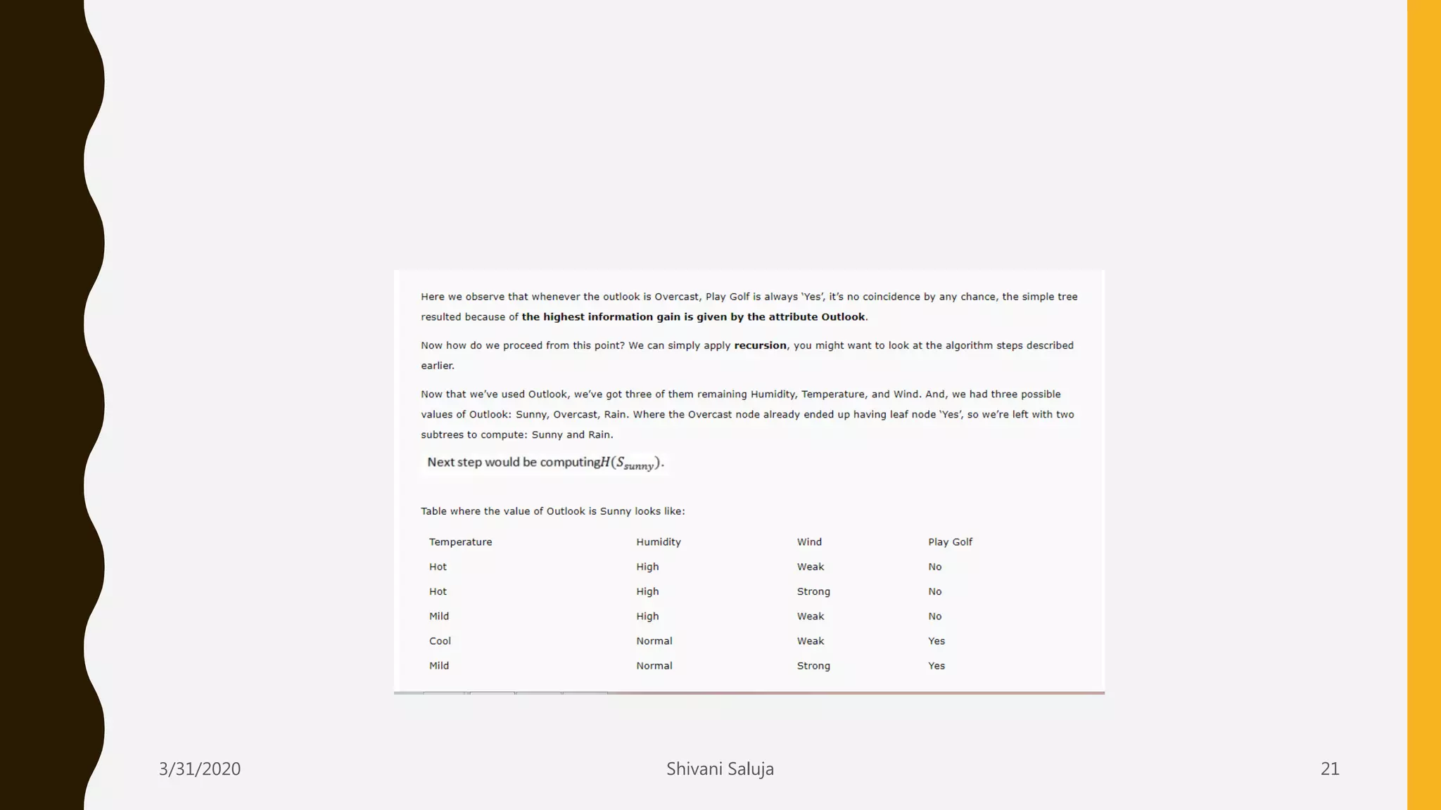 3/31/2020 Shivani Saluja 21
 