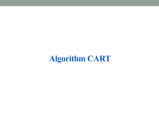 Algorithm CART
 
