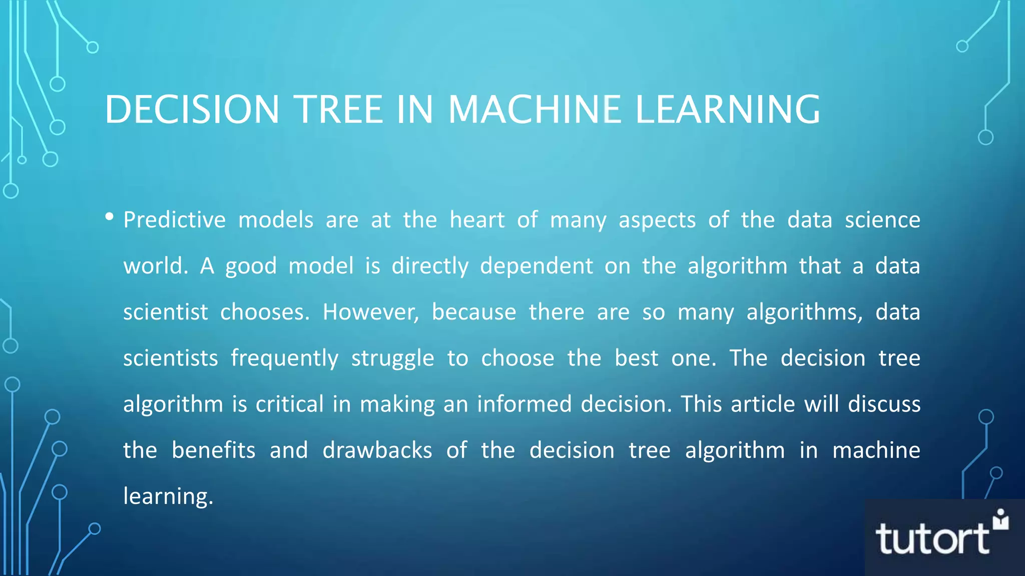 Decision Tree in Machine Learning | PPTX