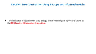 Decision Tree Concepts and Problems Machine Learning | PPTX