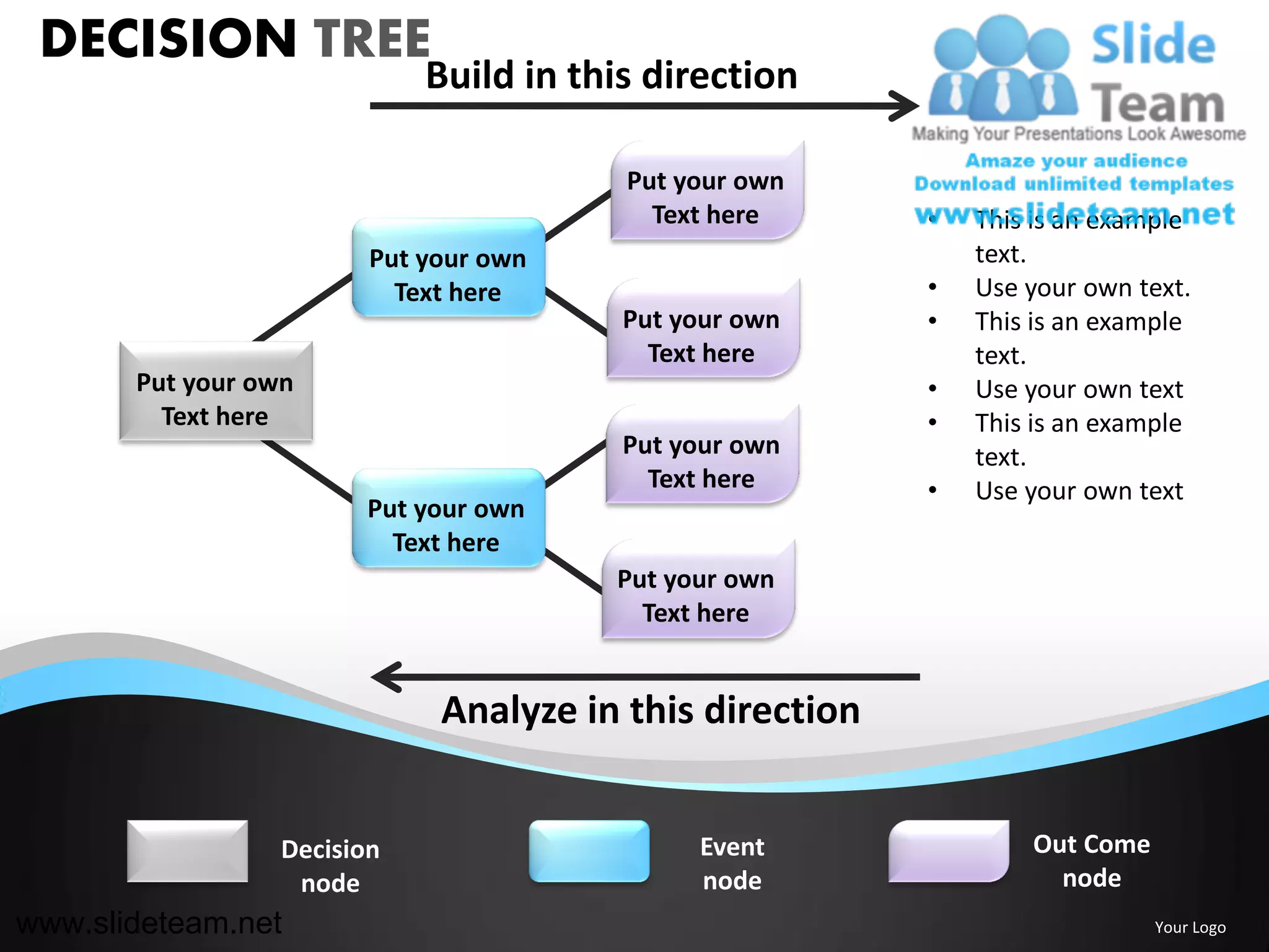Decision tree powerpoint ppt templates. | PDF | Technology & Computing
