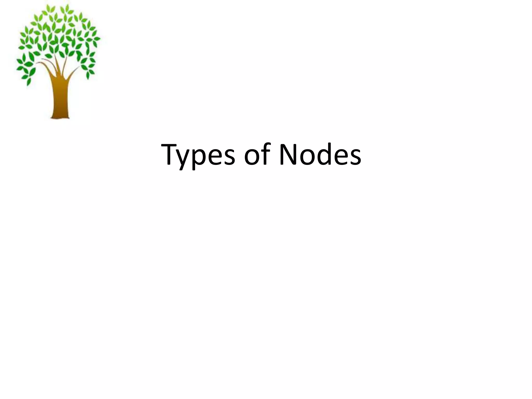 Types of Nodes
 