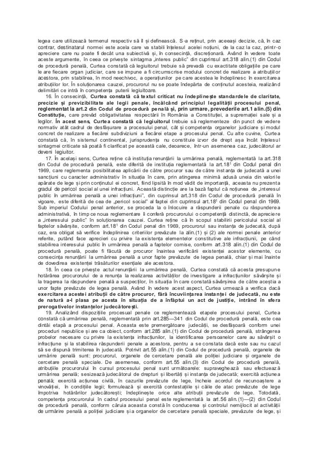 Decizia Nr 23 Din 20 Ianuarie 2016 Referitoare La ExcepÈ›ia De Neconst