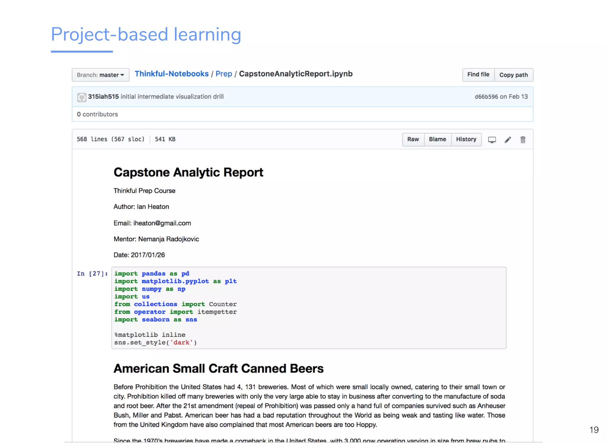 Project-based learning
19
 