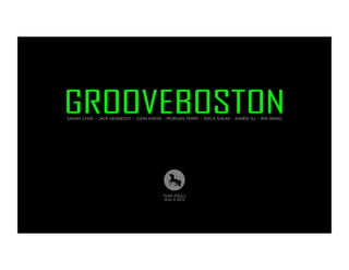 GrooveBoston Case Study Competition