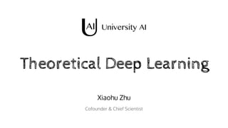 Theoretical Deep LearningTheoretical Deep Learning
Xiaohu Zhu
Cofounder & Chief Scientist
 