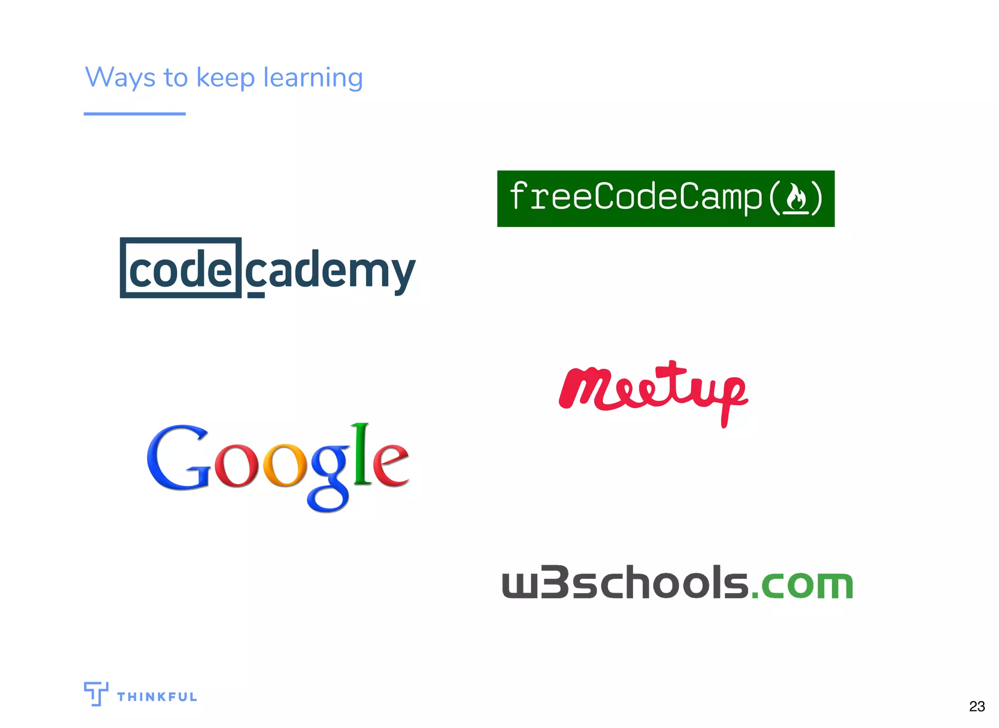 Ways to keep learning
23
 