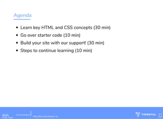 html/CSS Crash course w/ interactive slides link | PDF