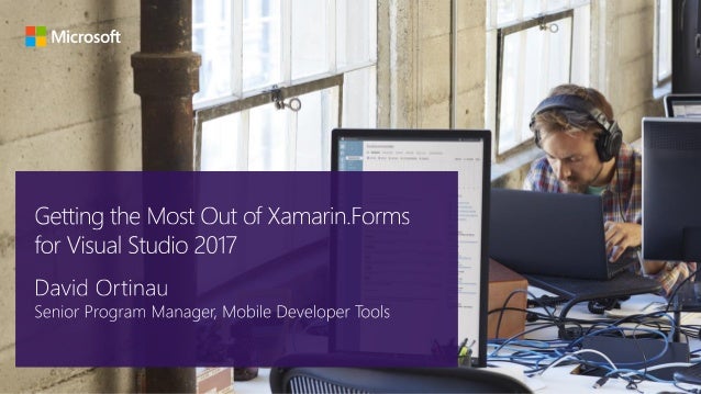 Xamarin: Anything you can do in Objective-C,
Swift, or Java, you can do in C# and Visual Studio
Native user interface
High...