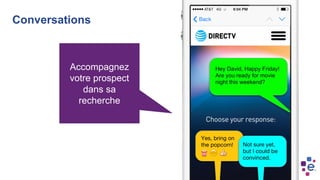 Accompagnez
votre prospect
dans sa
recherche
Conversations
 