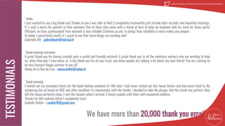 'Hello.
I just wanted to say a big thank you! Thanks to you I was able to find 2 completely trustworthy girls to look after my kids: two beautiful meetings.
It's such a worry for parents to find solutions! One of them also came with a friend of hers to help my husband with his work for Xmas party!
Efficient, on-time, professional! Your network is very reliable! Continue as you're doing! Your reliability is what makes you unique!
In today's pessimistic world, it's great to see that some things are working well.'
Gabrielle Ott - gabrielleott@hotmail.fr
'Good evening everyone.
A great thank you for having created such a useful and friendly network. A great thank you to all the voluntary workers who are working to help
us, when they don't even know us. A big thank you for all your trust, you know people are talking a lot about you (out there)! You are starting to
be very famous! Happy summer to you all.’
Nancy de la Rue du Can - nancy.nollet@yahoo.fr
'Good evening.
I rented out my secondary home for the bank holiday weekend of 14th July: I had never rented out this house before and had never tried to. By
answering the ad found on GDC and after excellent 1st impressions with the family, i decided to take the plunge. And the result was perfect: they
left the house perfectly clean. I met the tenants when I arrived: 2 lovely couples with their well-mannered children.
Thanks for this website which I completely trust.’
Isabelle Walch – i.walch78@gmail.com
We have more than 20,000 thank you emails!
12
@MatinDigital #CantineNantes #LesPetitsAteliiers
 