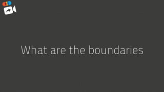 What are the boundaries
 