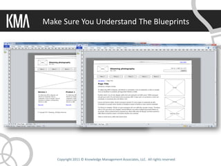 Make Sure You Understand The Blueprints




   Copyright 2011 © Knowledge Management Associates, LLC. All rights reserved.
 