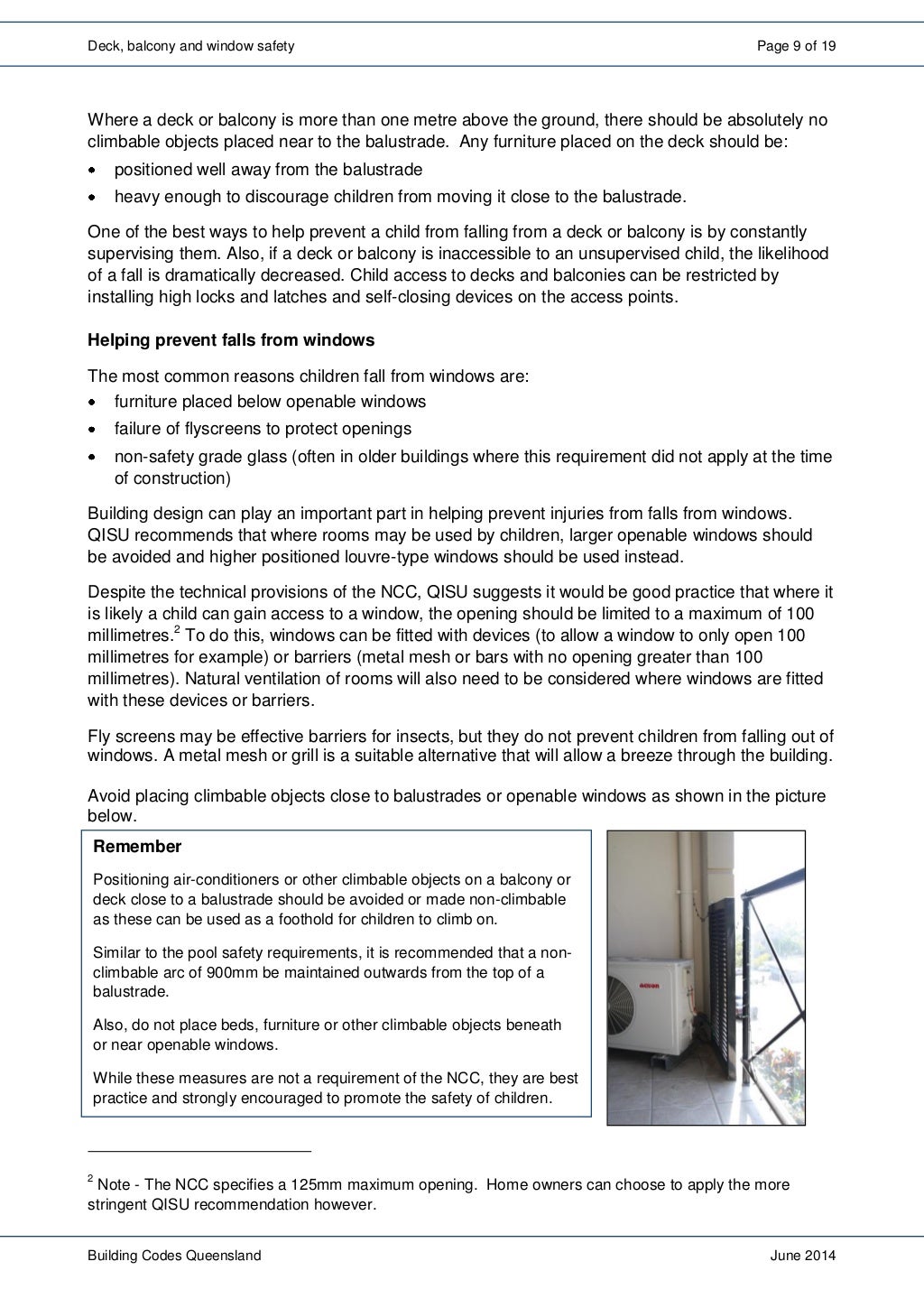 Deck Balcony and Window Safety Guidelines
