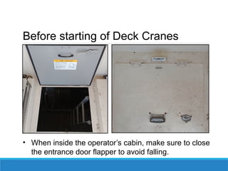 Deck cranes and Grab operation presentation | PPT