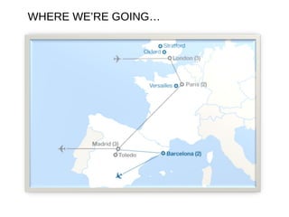 WHERE WE’RE GOING…
 