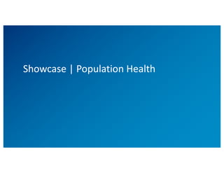 Showcase	|	Patient	tracked	data	in	
healthcare
 