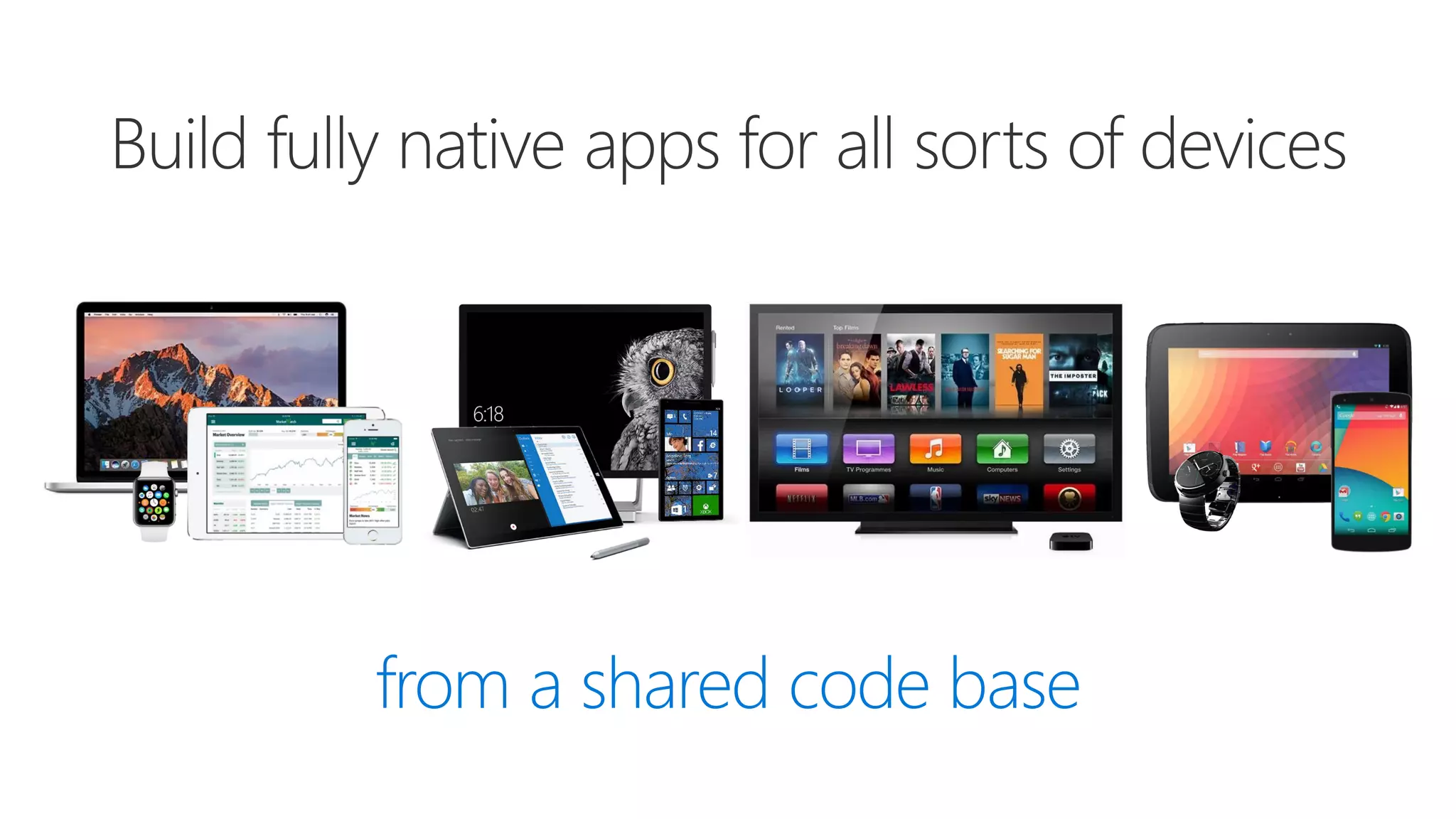 from a shared code base 