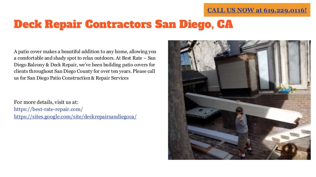 Deck Repair Contractors Near Me San Diego CA