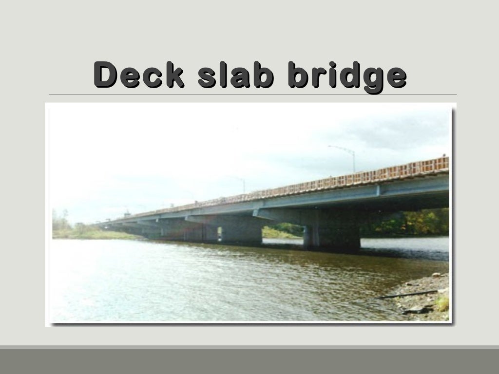 Deck slab bridge