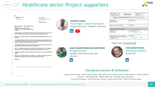 page
page
Airess Emergency Resuscitator – Improving Cardiorespiratory techniques in the Covid and post Covid era 22 22
20. Healthcare sector Project supporters
JUAN CARLOS RODRIGUEZ MELENDEZ
Emergency doctor.
Hospital Universitario San Juan
Alicante
JOSE JAVIER AROCA
Emergency technician
Grupo ASV
- Lourdes José Alcaide - Noelia García Aracil - Mercedes Herrero Davó - Juan González Torren - Barbara Muñoz
Amorós - David Nullor Gil - Rogelio Martínez - Salvador Esteve Martínez
- Francisco Barragian - Javier González Alasarín - Ignasi García Olivé - Beatriz Morales Lopez
Emergency doctors & technician
MANUEL LUJAN
Neumologist - Expert in ventilation
Hospital Parc Tauli – Sabadell - Barcelona
Video test: bit.ly/3tz2wjZ
 