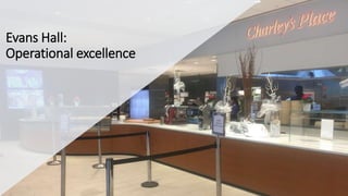 Evans Hall:
Operational excellence
 